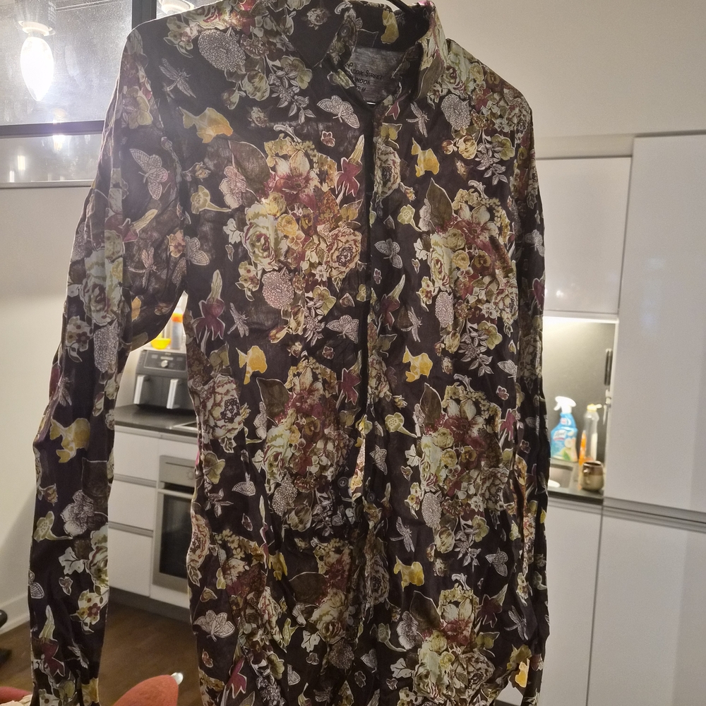 Floral Patterned Dress Shirt